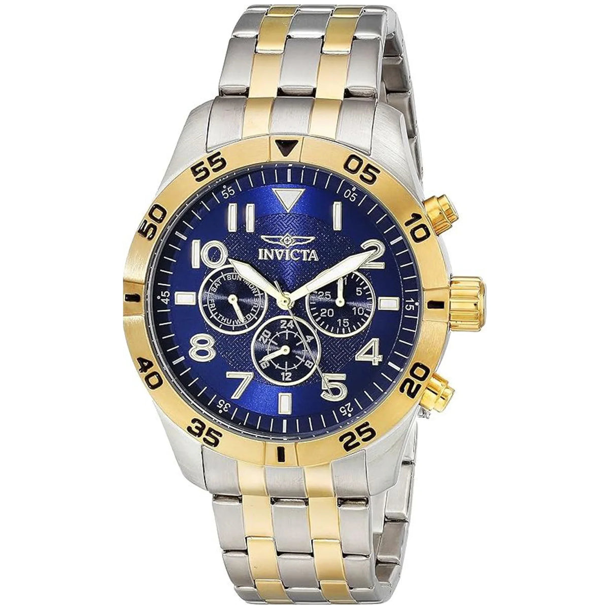 19203 Invicta Watch Analog I-Force Display Two Tone Swiss Quartz Men's