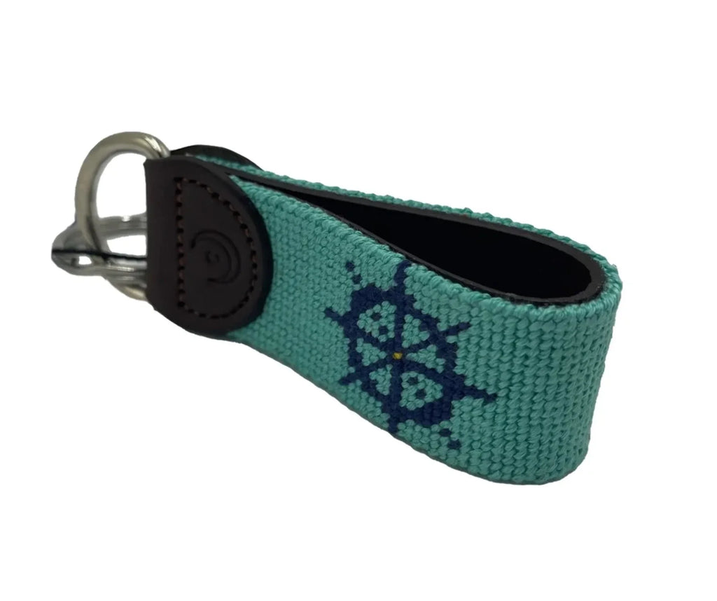 Nautical - and Wheel Key Anchor Fob