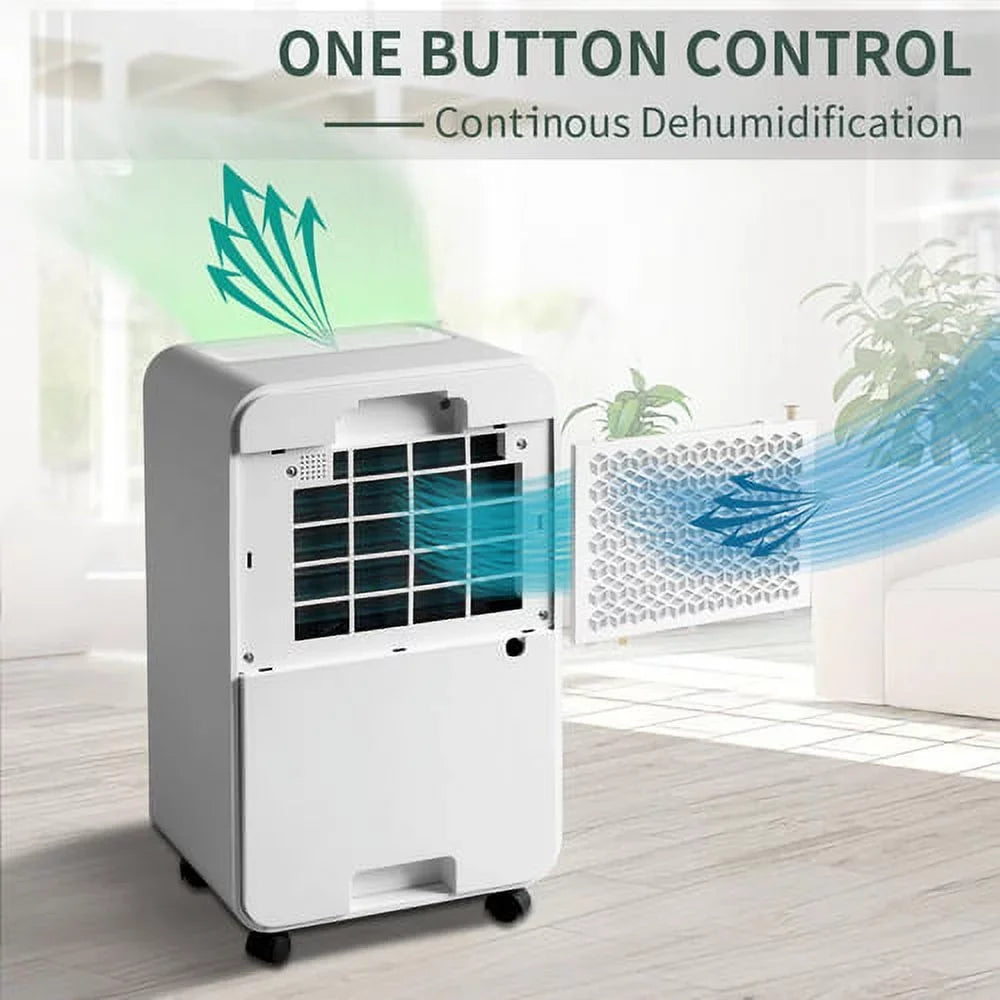 2L Medium for Dehumidifier with Basements 30 liquid Auto 3,000 Ft. Sq. Tank, Pint Rooms or Dehumidifier and Large Manual to Churanty Drain,