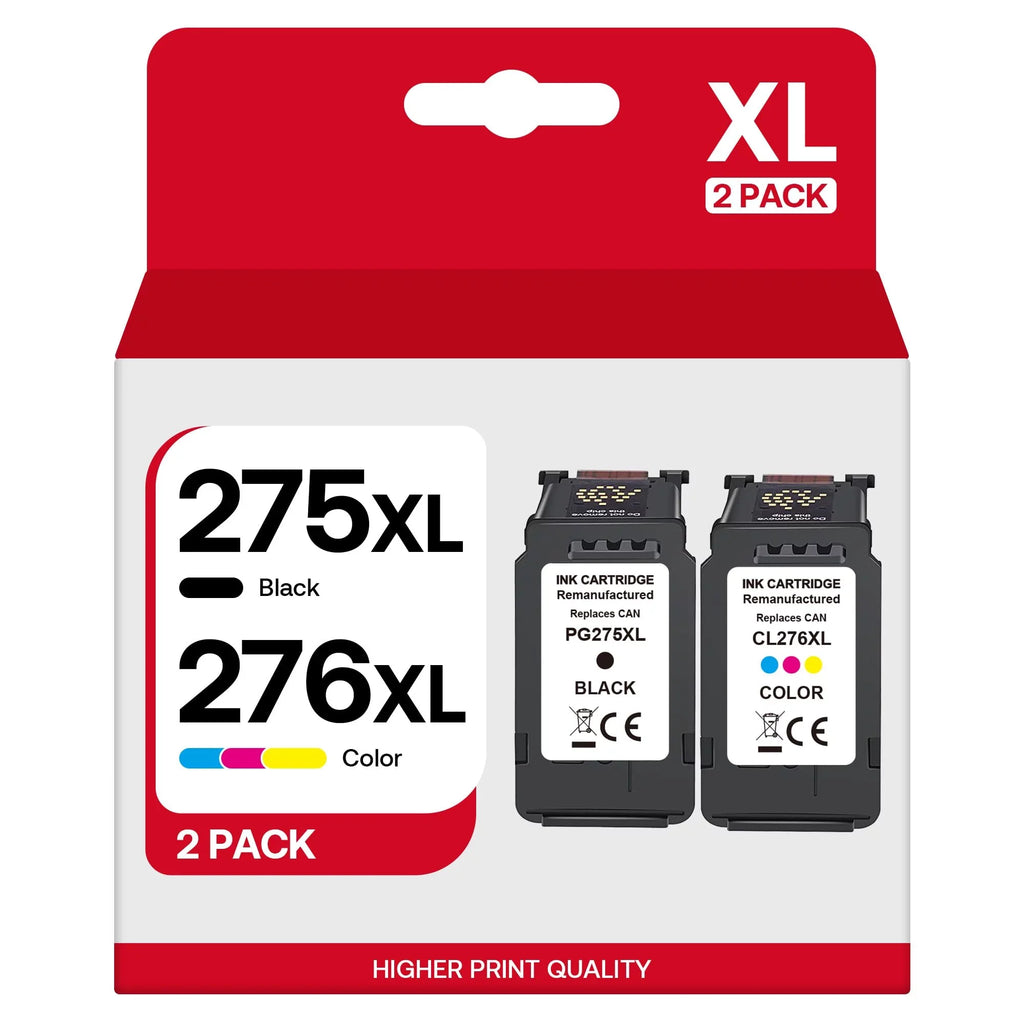 Black, TR4722 275 TS3522 Color) 276XL Pack 276 TS3500 PG-275 Canon (1 275XL CL-276 TR4720 Ink Multi PIXMA TS3520 Value Replacement Combo XL for Pack Printers Compatible for TR4700 Canon 1 Cartridge
