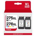 Black, TR4722 275 TS3522 Color) 276XL Pack 276 TS3500 PG-275 Canon (1 275XL CL-276 TR4720 Ink Multi PIXMA TS3520 Value Replacement Combo XL for Pack Printers Compatible for TR4700 Canon 1 Cartridge