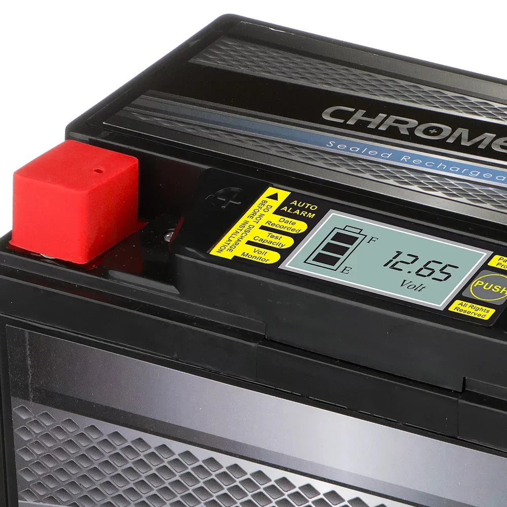 Motorcycle Chrome Battery Battery Suzuki For Ytx12-Bs Igel Pro 2002 Gsx-R1000 1000Cc