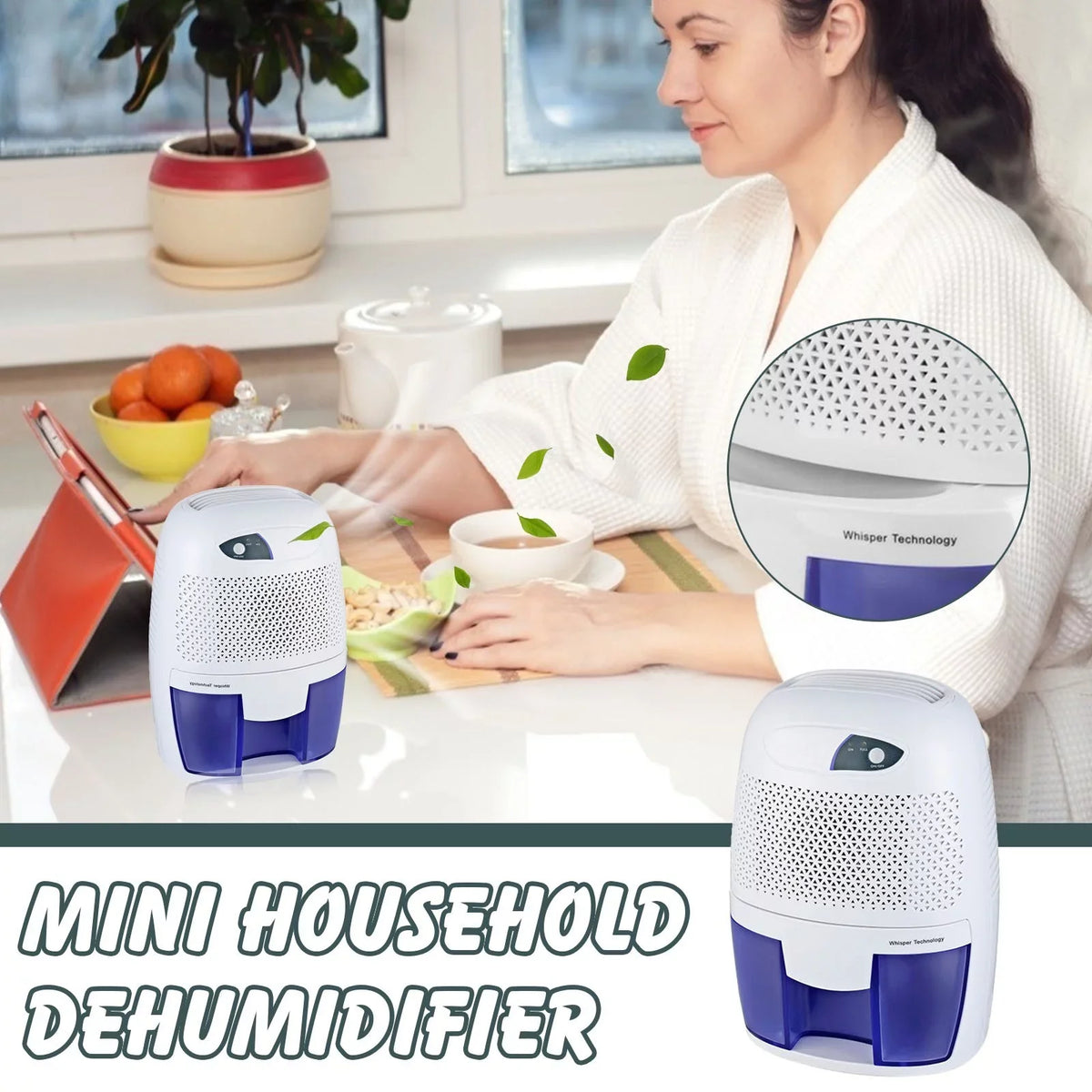 Mini Air Portable Compact Electric Damp Dengmore for Air & Dehumidifier Dehumidifier 22W