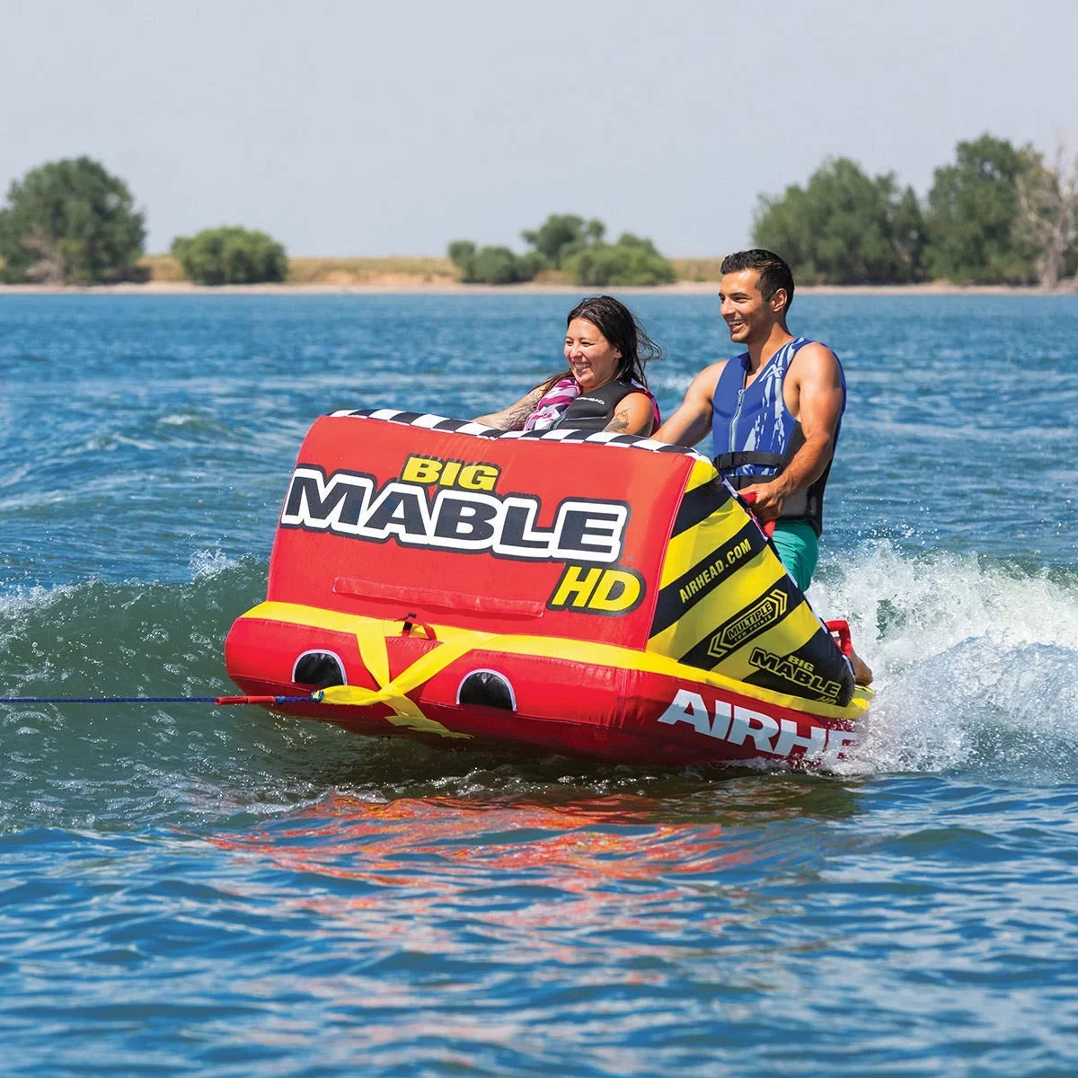 2 Airhead Mable Airhead Big Rider Red/Yellow, HD,
