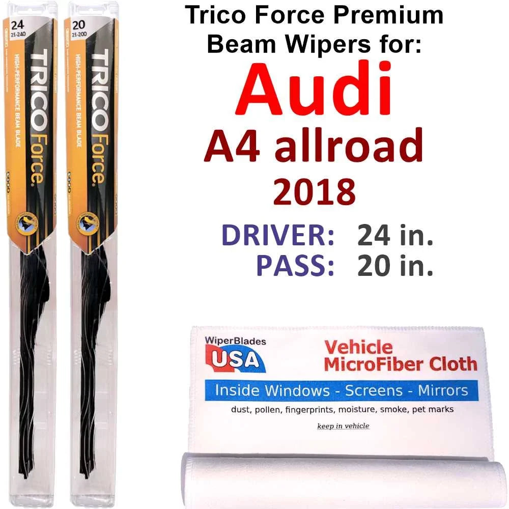 Beam A4 Audi 2018 Wipers allroad (Set of 2) Performance