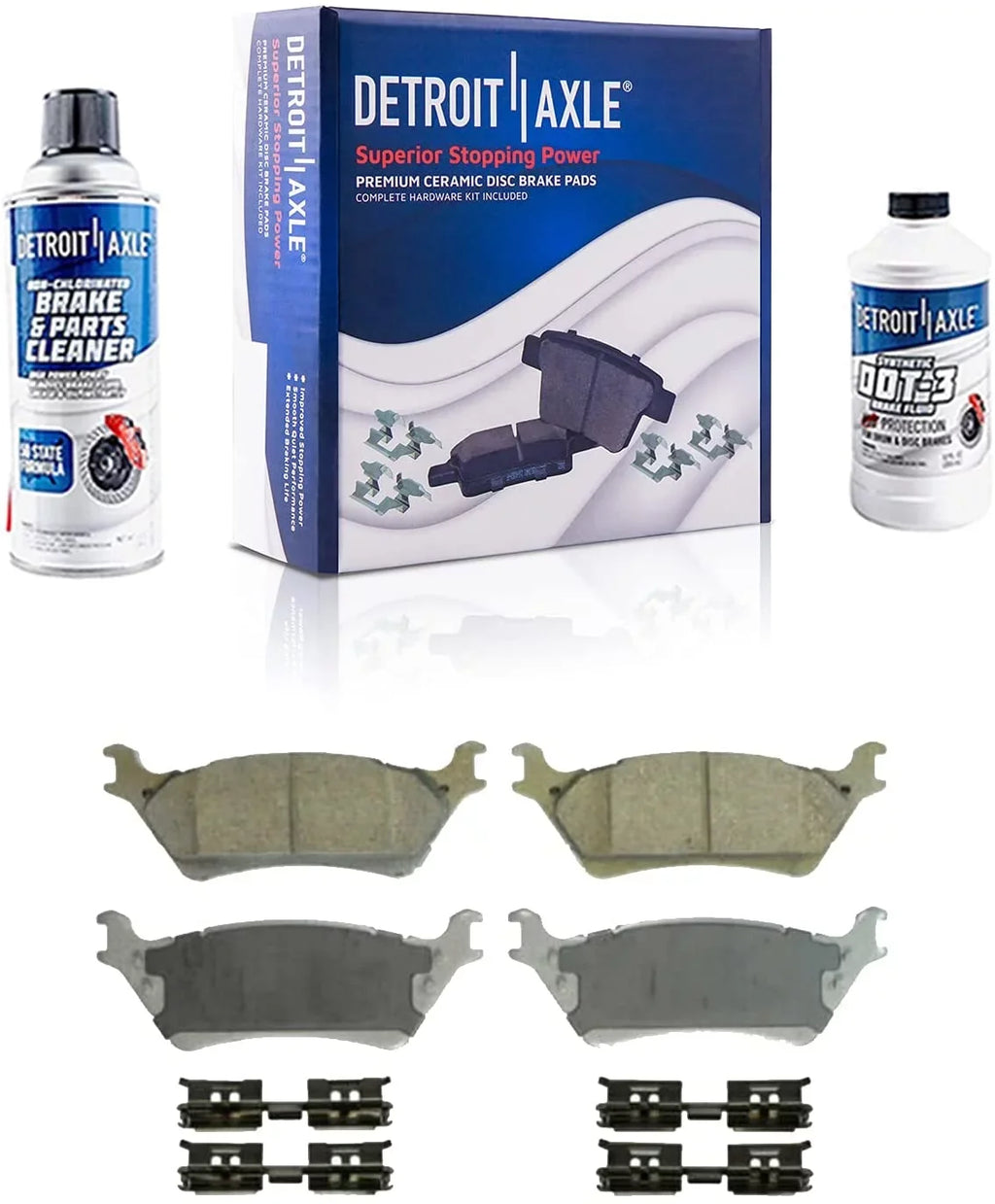 6 Rear Detroit 12-20 2018 Replacement F-150 2017 13.70" Kit - Pads 2016 Brakes Brake 2013 Disc Rotors Lug 2012 2015 : Rotor Axle 2020 2014 Brake for 2019 Ceramic