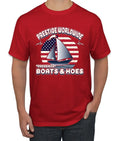 Bobby, / Remember Military Men's Print Pride Red, Flag Deployed Friday 4X-Large Sleeve Americana T-Shirt, US RED Wild American Everyone