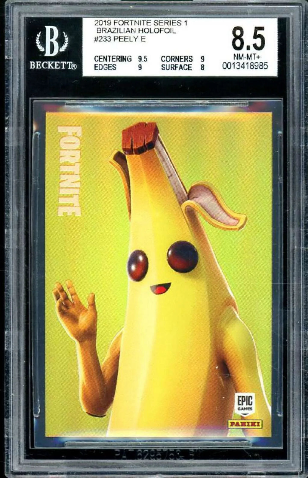 Peely 1 Series Holofoil Brazilian Fortnite #233 2019