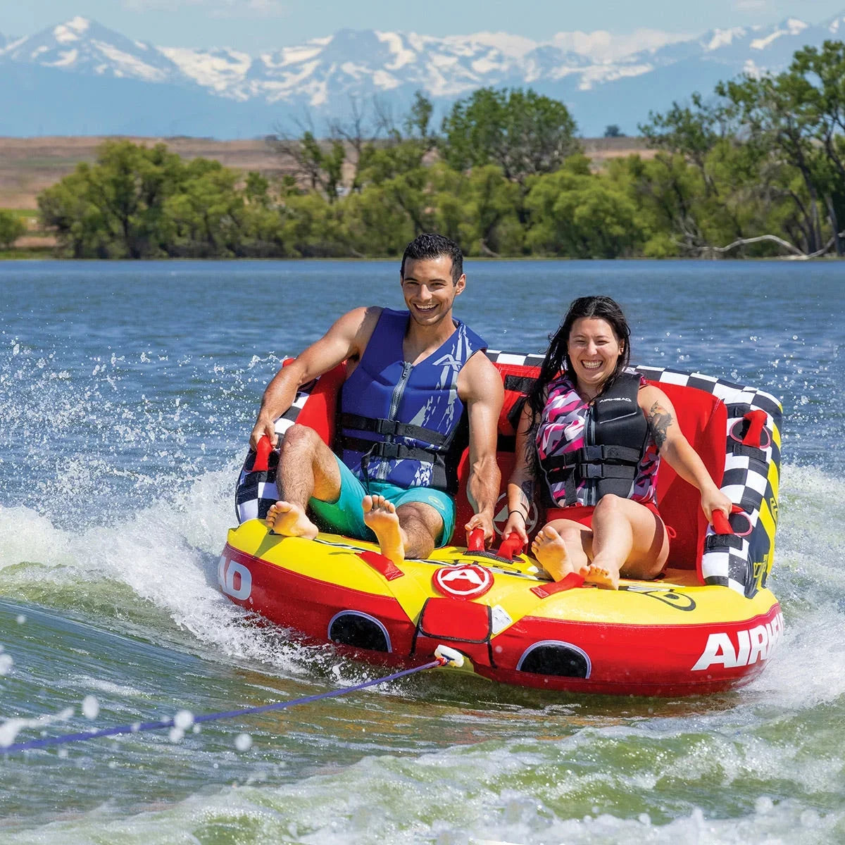 2 Airhead Mable Airhead Big Rider Red/Yellow, HD,