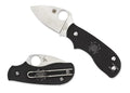 BLACK N690CO SQUEAK SPYDERCO 2" CLIP SS POINT BLADE FOLDER FRN PLAIN