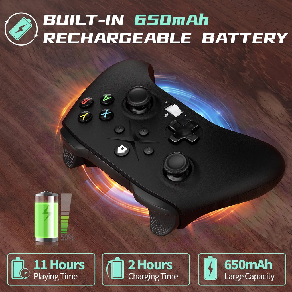 Xbox Controller Controller Video Jack Xbox XBOX)Game Connection/3.5mm Series Dual one, Consoles, for (Watch Xbox One Wireless, to X/S Headphone S/X, Update Xbox Bonacell with Vibration/Stable