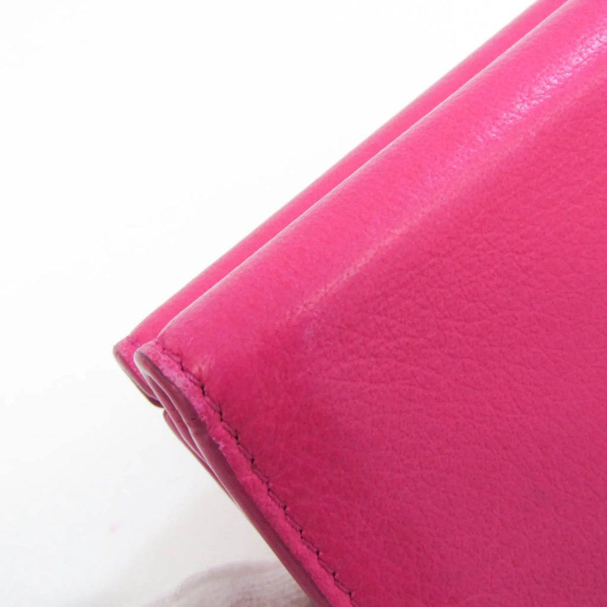 391446 Wallet Women's Wallet Leather Papier Mini (tri-fold) Pre-Owned (Good) Pink Balenciaga