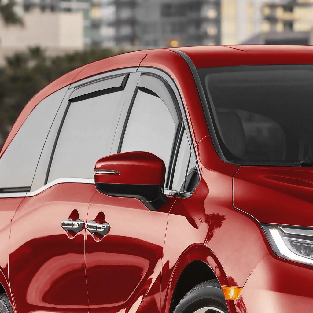 Voron 200262 Odyssey Visors, Vent Deflectors, 2018-2024, Window Rain in-Channel Guards Glass Pieces - Durable 4 Window for Extra Honda