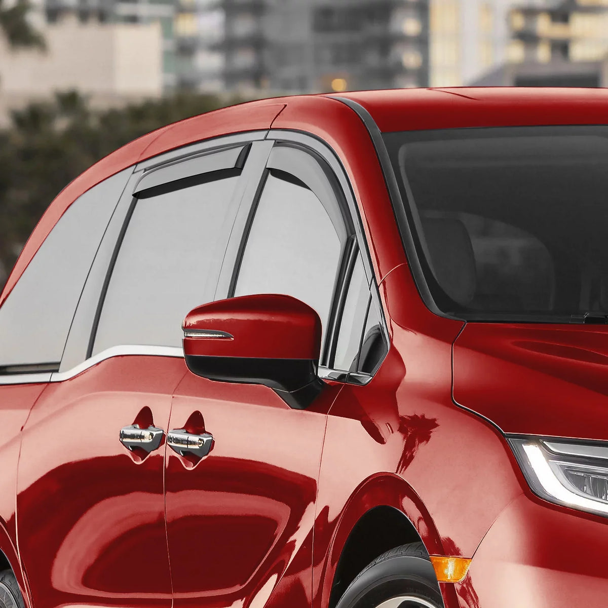 Voron 200262 Odyssey Visors, Vent Deflectors, 2018-2024, Window Rain in-Channel Guards Glass Pieces - Durable 4 Window for Extra Honda