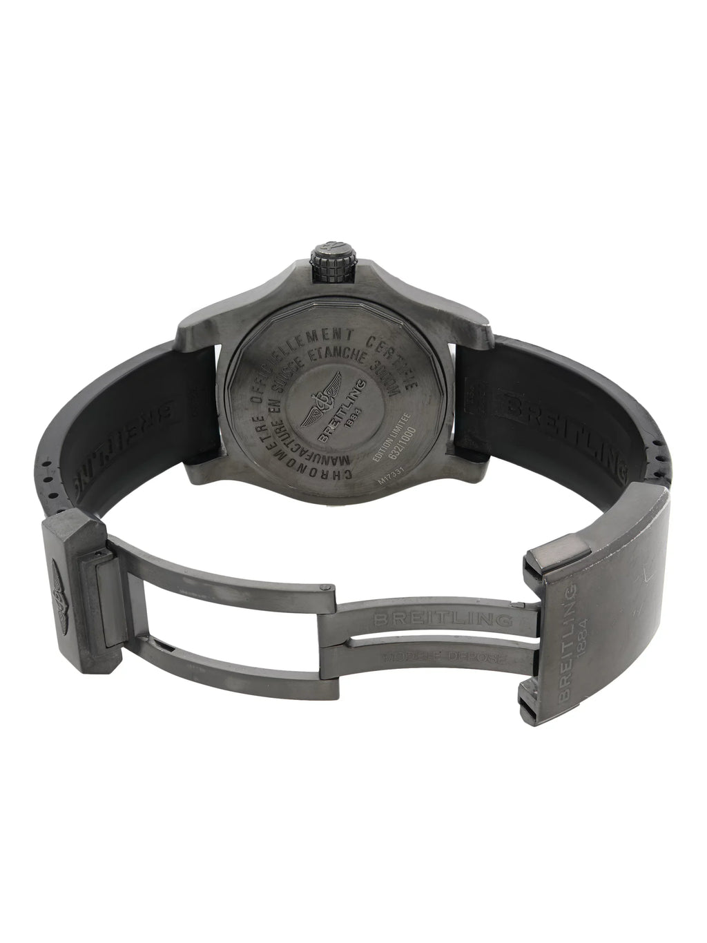 Avenger Steel Seawolf Watch Mens II Black M17331E2/I530-153S Breitling Automatic