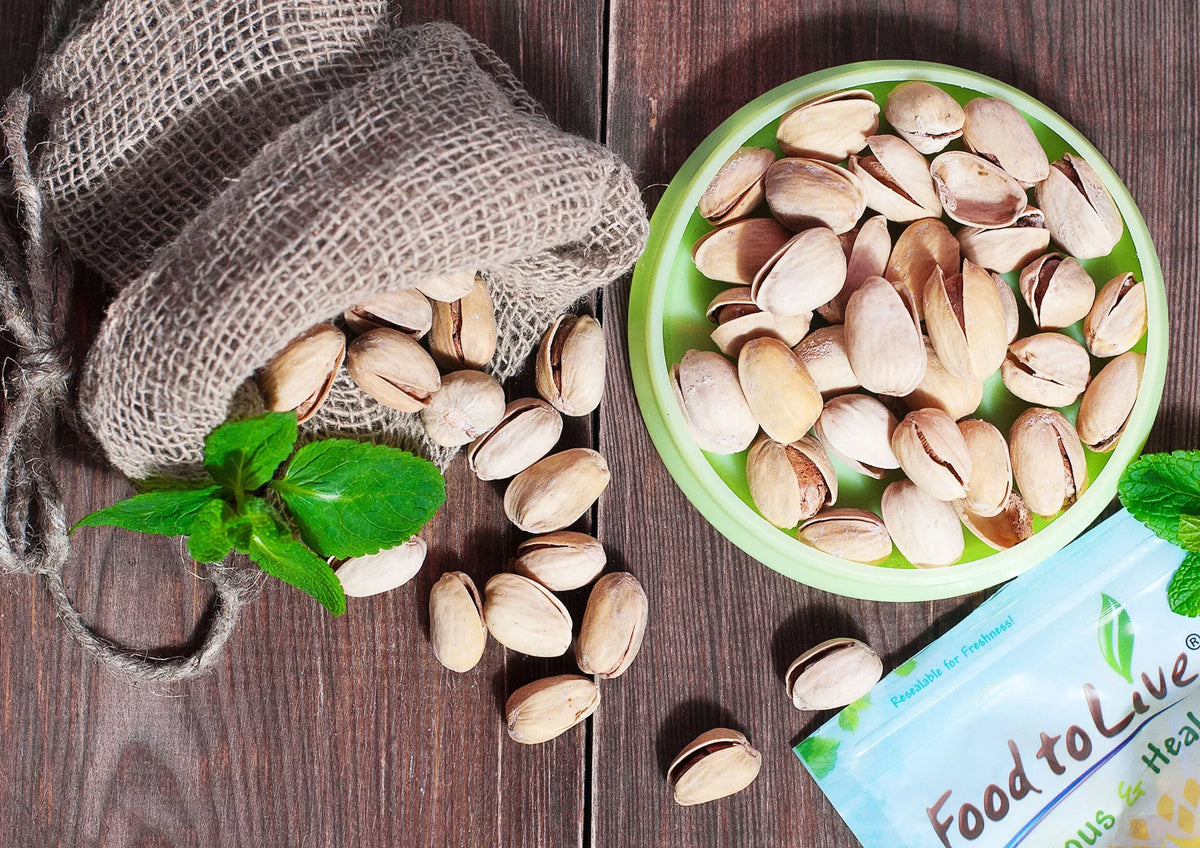 Non-GMO, — Pistachios Vegan Salted, by — Live 25 Organic to Pounds Roasted and Food
