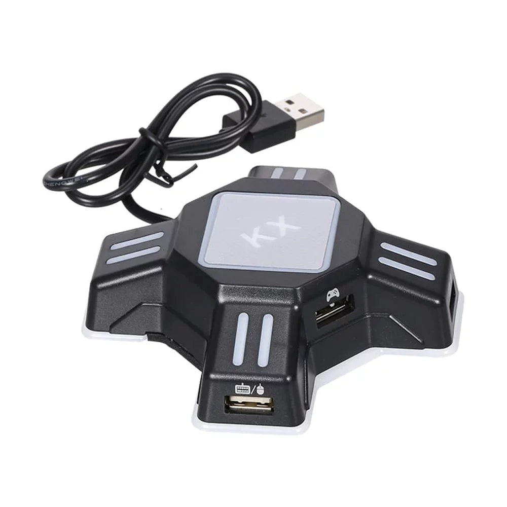 for USB and KX Adapter Andoer Keyboard Black Switch/Xbox Gaming Replacement One/ / N and Mobile PS3 Converter Mouse Plug Play