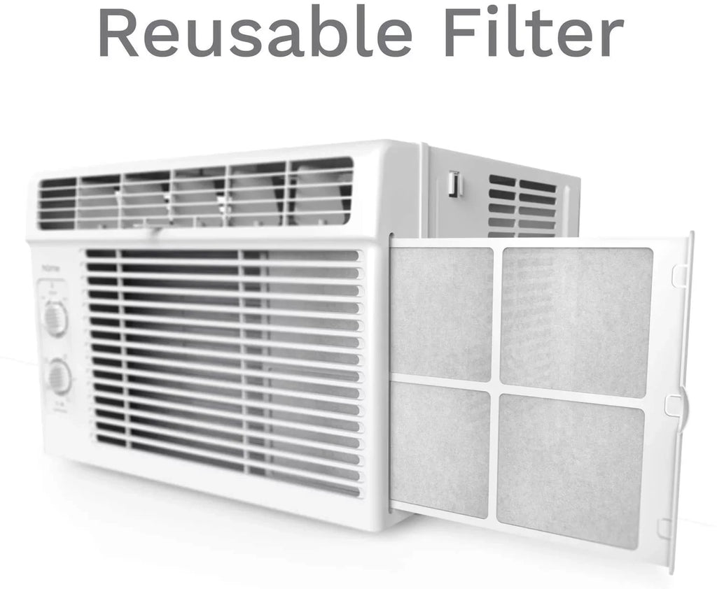 '- 5000 Easy Sq. Bedroom 2 Conditioner Compact Window Air Speeds, 2 150 to Ideal up for Washable with Fan AC - Unit BTU Filter, Speeds Reusable hOmeLabs and Mechanical Rooms Cooling Ft. Control