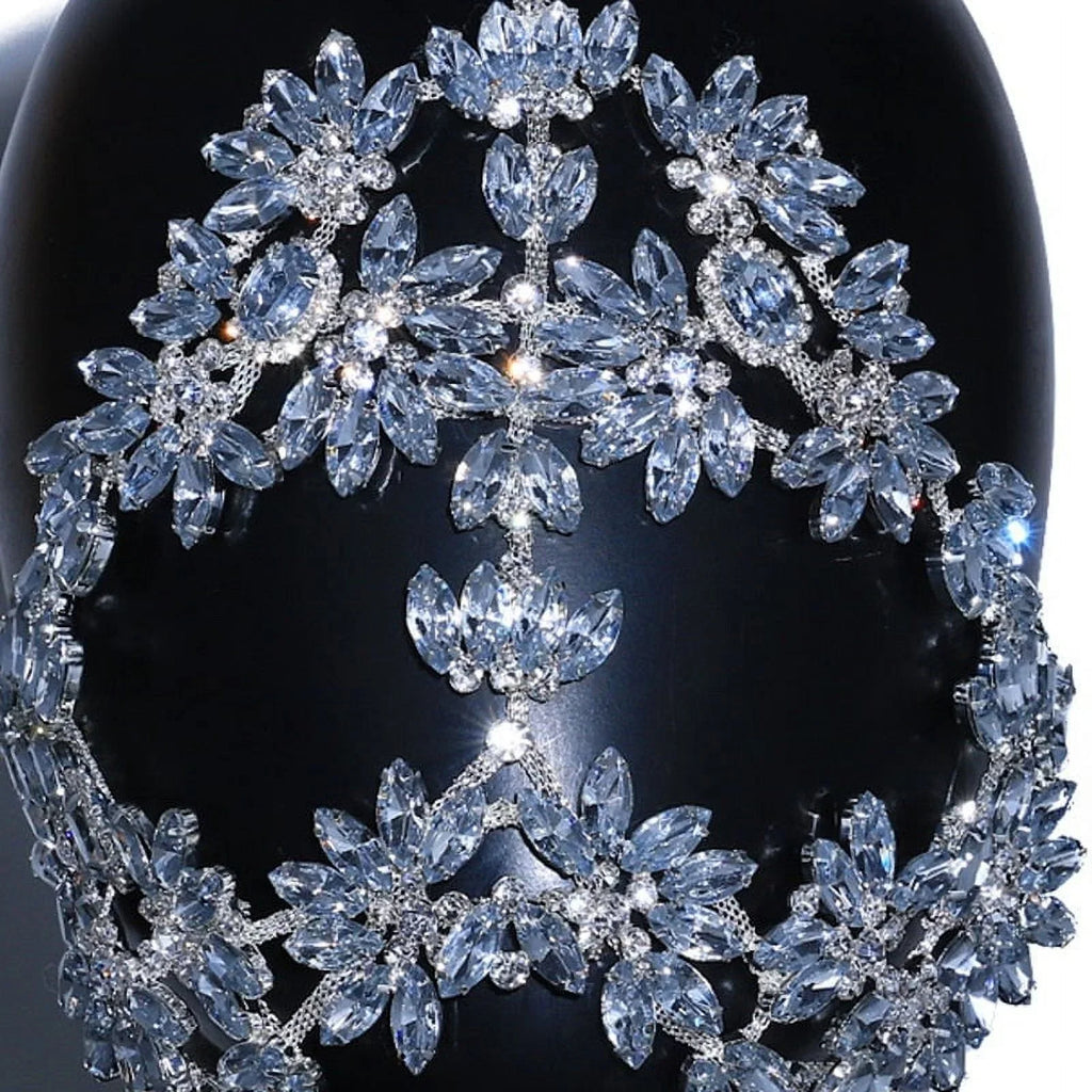 Masks Halloween Women Mask Crystal Masquerade Mask Face for Rhinestone Face Chain