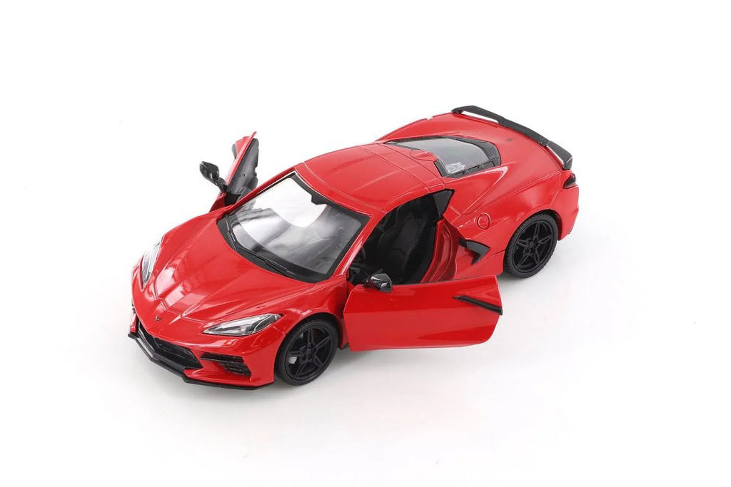 Chevy Car Corvette - C8 79360/16D Red Model Toy 1/24 2020 Stingray, Showcasts Diecast scale -