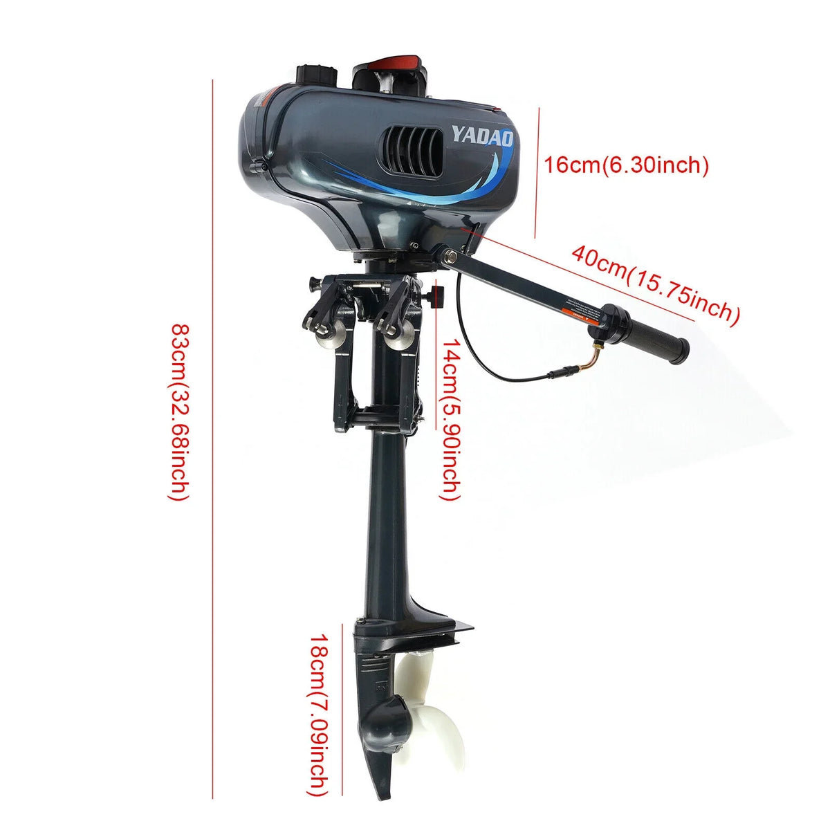 2-Stroke liquid System HP Fishing Boat Motor Boat with Outboard Cooling Engine 3.5 Engine