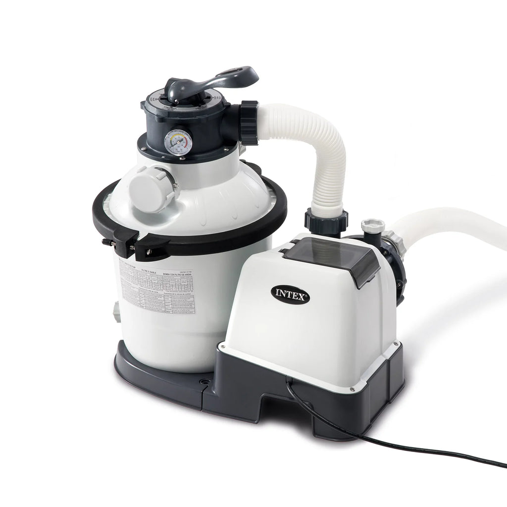 GFCI, 110-120 Rate Clear Motor Pool GPH Krystal Flow 1200 Gph System with Intex10 inch Pump, Sand 1500 V Filter