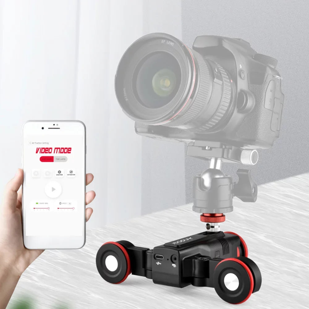 Dolly Line L5i Dolly Slider Time-lapse Car Mobile App Time-lapse Wireless App Dolly,3-wheels Auto Motorized Mobile Auto App Video Andoer Dolly Mobile Slider Car 3-wheels Dolly Motorized Video