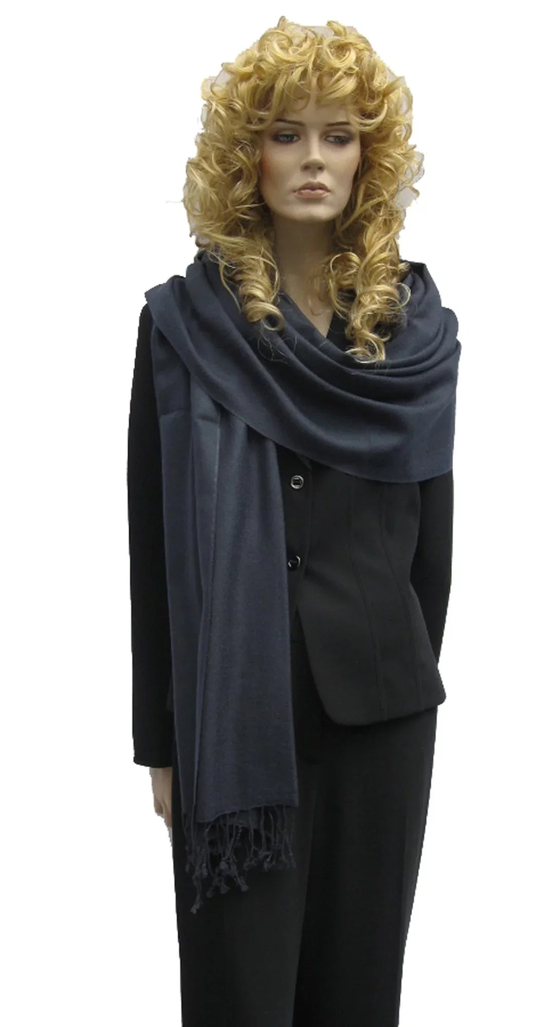 (Dark Shawl/Shawls/Scarf/Scarves/Wrap/Stole/Muffler/Cape/Ruana/Blanket/Throw/Pashmina Charcoal Scarf/Wool/Silk Shawl/Cashmere Shawl) Regular