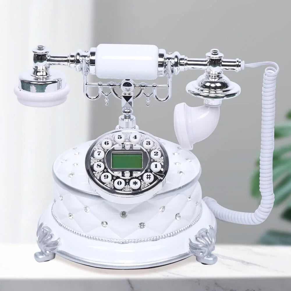 Old Retro Phone Home Home/ Antique Office Vintage Telephone Dial Fashioned