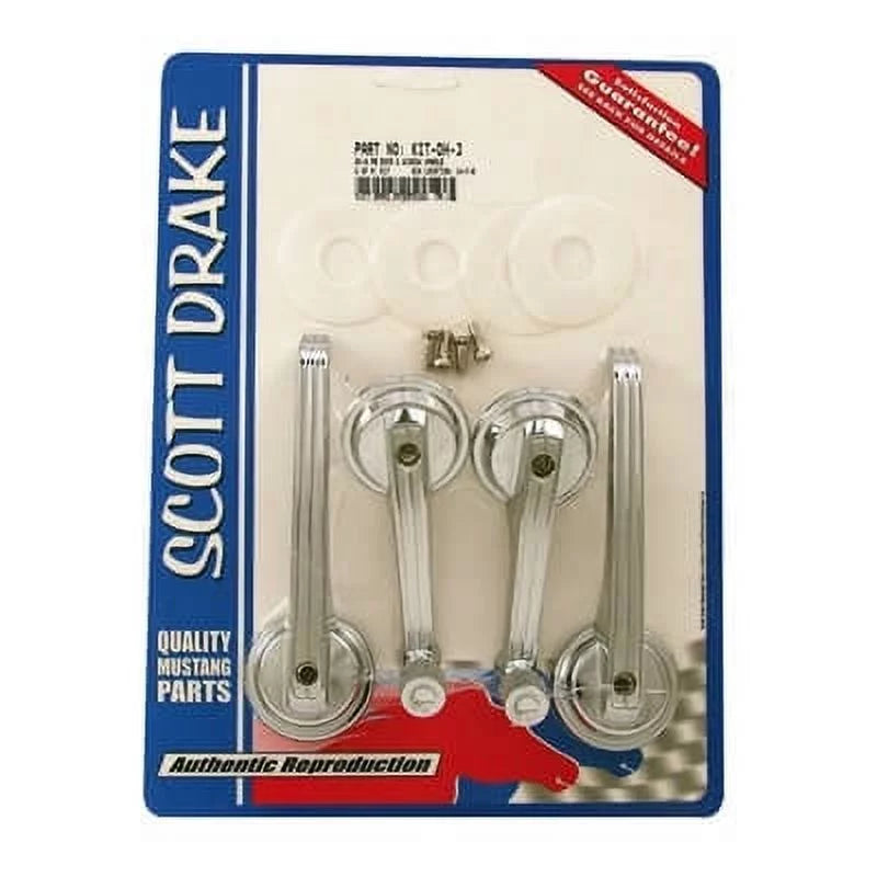 Drake Kit Crank Fastback Window KIT-DH-3 & Door Scott 1965-1967 Handle