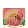 Multi Crossbody Pink Tropics Beaded Flamingo New Bag Mary Frances Handbag