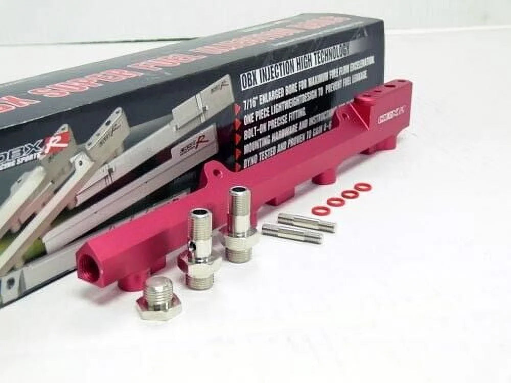 2001 By to Red Rail OBX Fits 1994 Fuel (All) B18A/B/C Stainless Engines Integra