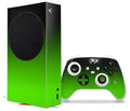 INCLUDED) Controller Console and Wrap Green Fades Series Skin (XBOX Smooth the Black S WraptorSkinz NOT XBOX 2020 compatible with