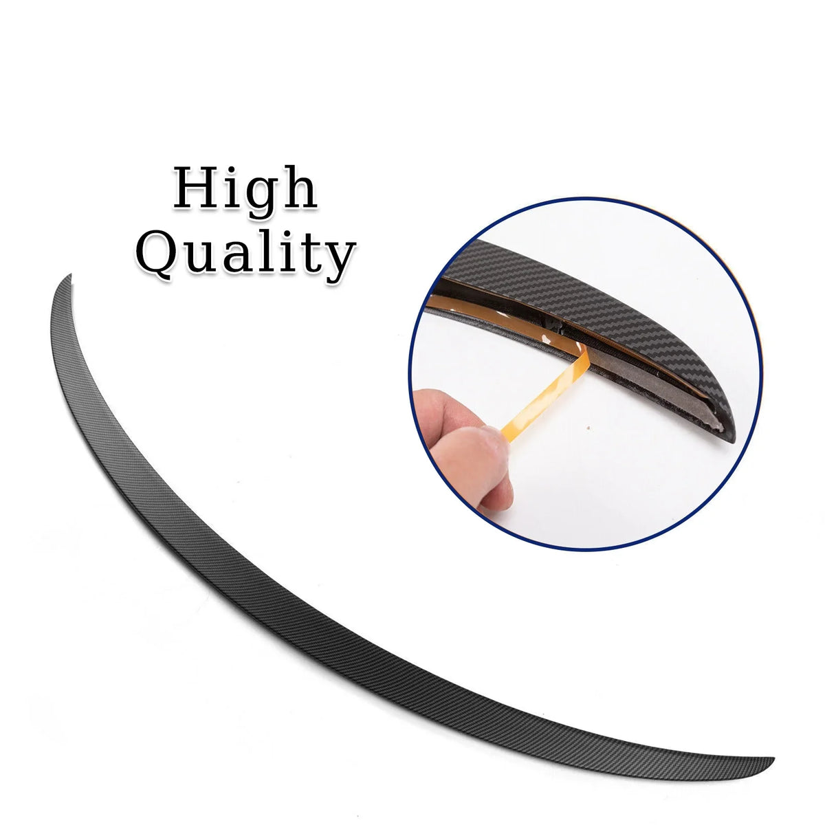 Lip - Fiber) Model Trunk Wing 2023 Carbon 3 2017 For Spoiler Tesla Rear (Matte