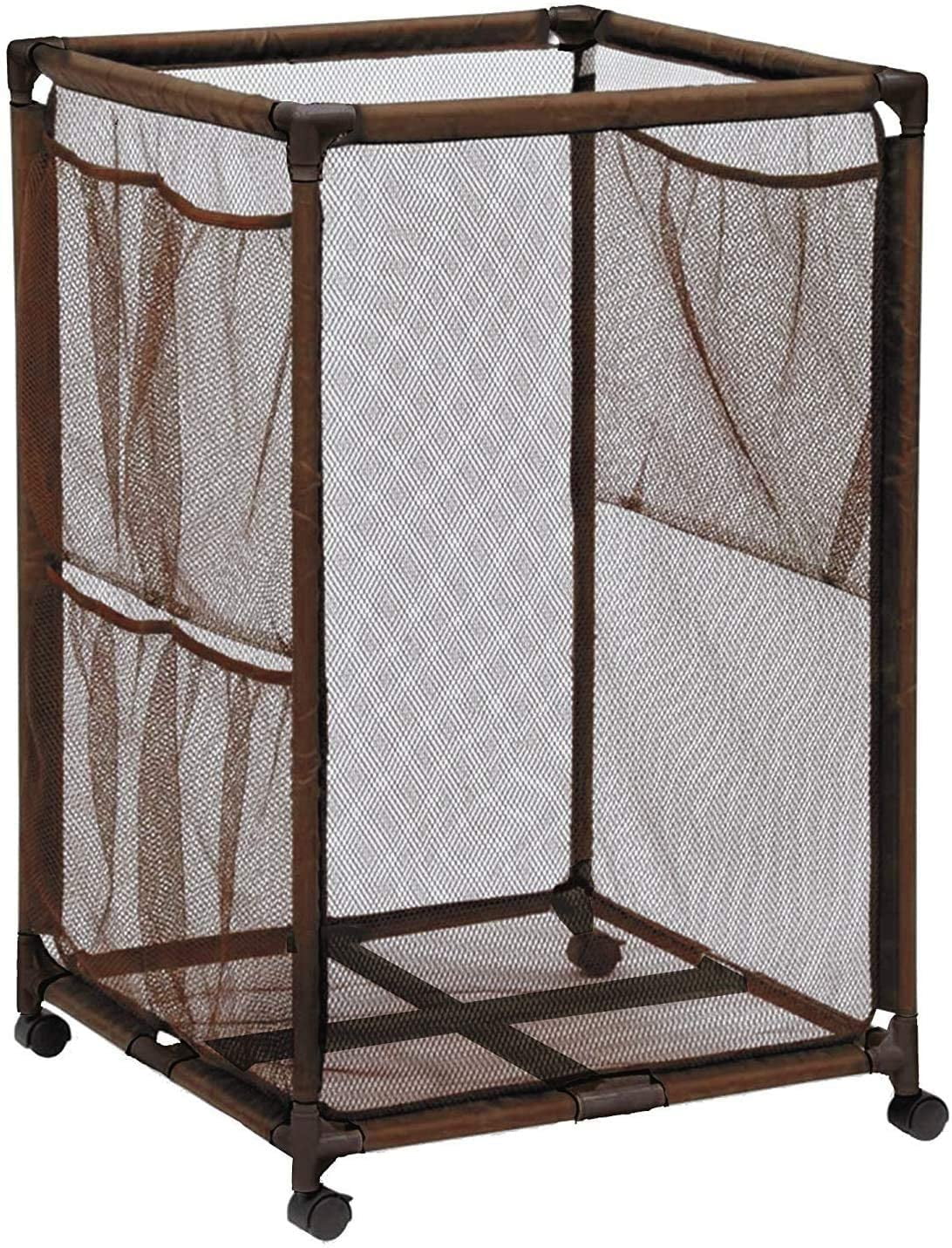 Noodles Organizer Rolling design Toys, W Holder, Bin, Brown (43" x Height, Large, Storage and Yours Equipment L 28" x 25" H), Essentially Mesh Pool Balls, 563009 Floats Kids