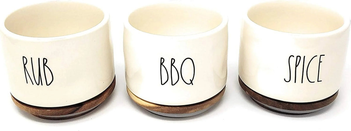Canister SPICE, Rae Set Dunn BBQ, RUB