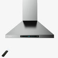 Dimmable Sensing lights(A02-36") Speed Gesture with HisoHu Hood 4 Steel Wall with Inch Mount CFM 36 780 Exhaust Hood Kitchen LED Duct, Hoods Vent Stainless Hood, Range Convertible Ducted/Ductless