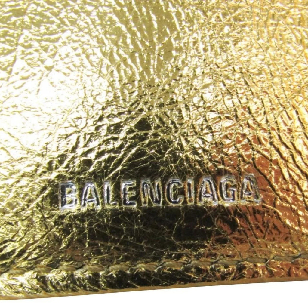 Wallet Gold 391446 Mini Lambskin Arena Papier Balenciaga Trifold