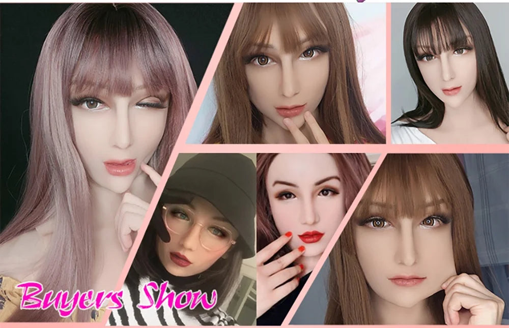 Silicone Mask Female Cosplay Human Realistic Crossdresser Skin Face ROANYER