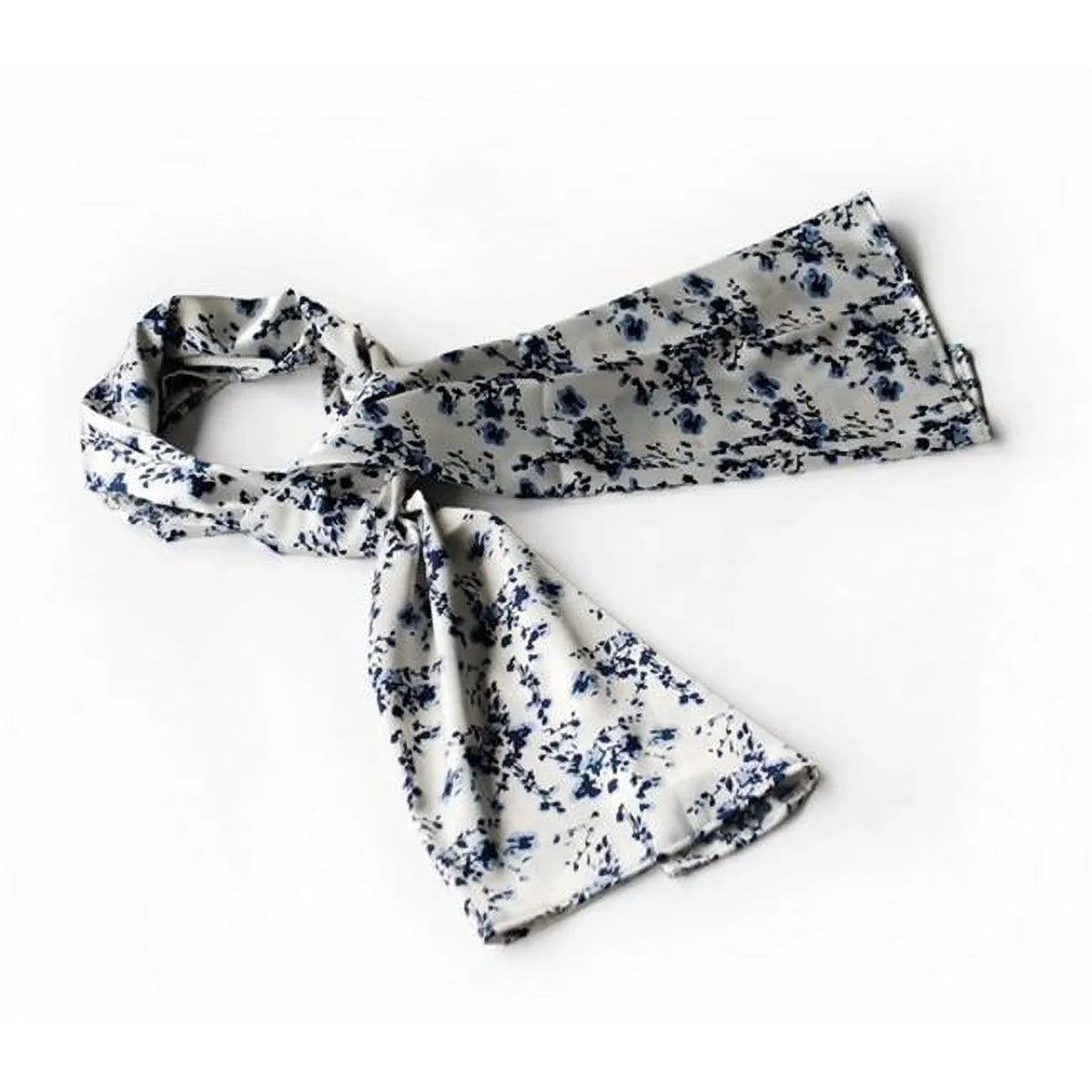 Blossom Natural Chinese Noble Plum Elegant design Blancho Scarf/Wrap/ShawlSmall Silky BRA-SCA01036-S Soft White