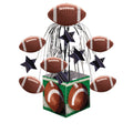 Football Tabletop Tailgate Centerpiece of and 6 Brown Decors Central Party Green Pack Party Rush