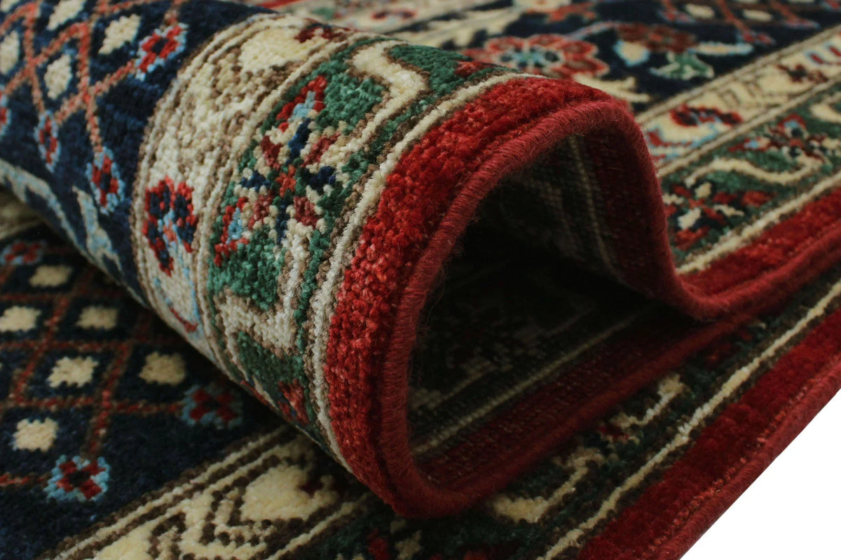 Aria x 9'10" Red/Blue Alonzo 7'11" Rug,