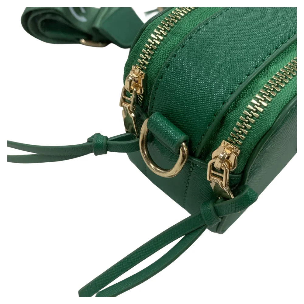 Logo Leather Cross Snapshot Bag body Women's Beige Chain Strap with