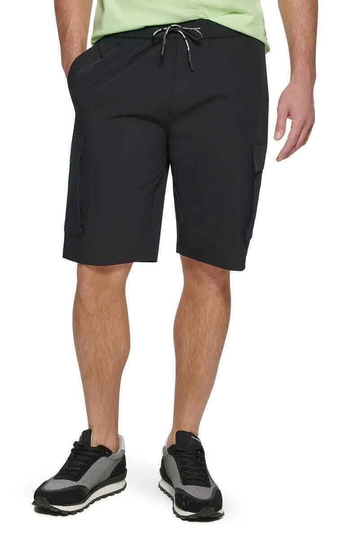 Embroidered Shorts Pintuck dimension Large KARL PARIS LAGERFELD Nylon