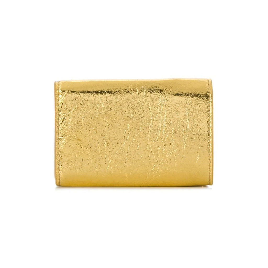 Wallet Gold 391446 Mini Lambskin Arena Papier Balenciaga Trifold