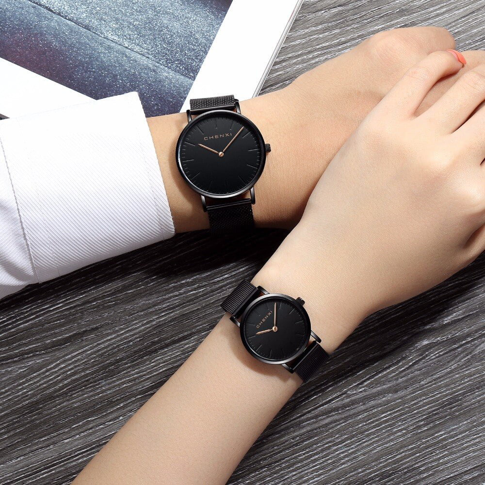 Watch Men Elegant Brand thin Luxury Waterproof Fashion Watch Lover Top Ultra Watches Quartz outfit Rose CHENXI gold Woman Ladies