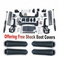 System Boot Covers Dodge 4WD With 6" 1500 D41N/ZONU3100X4 2013-2018 Free Ram Shock Suspension Fits ZoneOffRoad