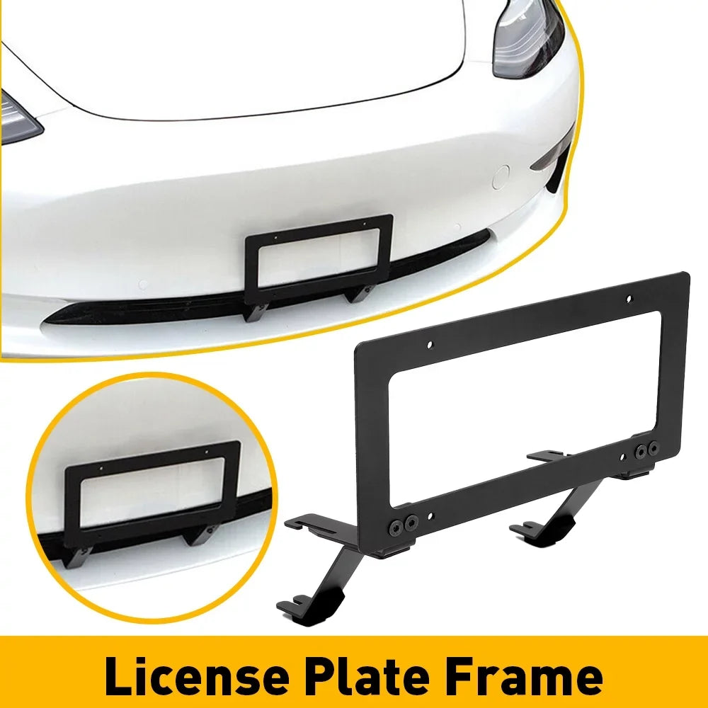 Holder 2017-2023 Frame License Y Plate Model For Tesla Fit Front