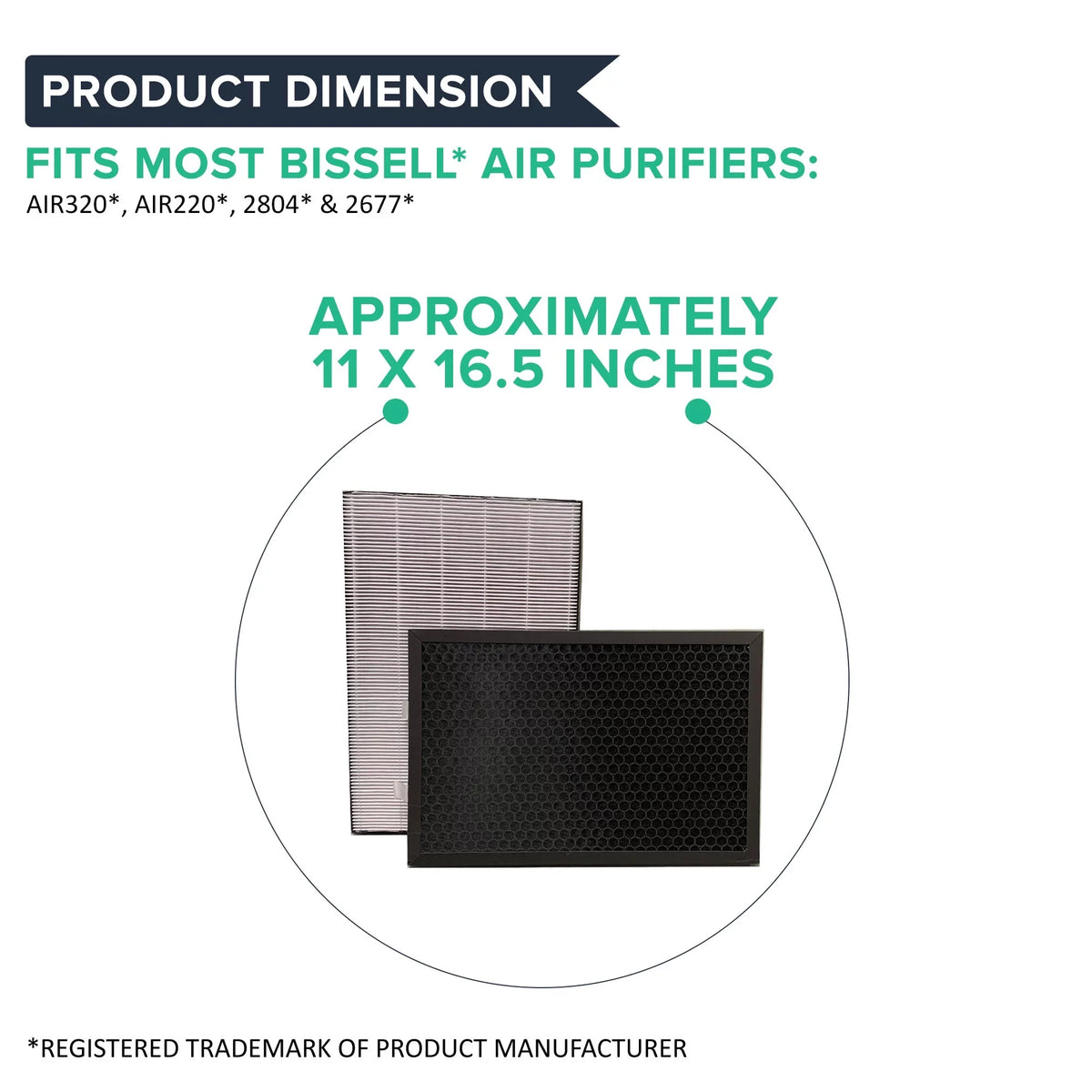 to Bissell Activated Made design Purifiers, Think Air Filter 2804 Part Fit Crucial Carbon 2768A & # 2677, for Filter & HEPA PACK Air320 to & Set 8 Replacement Compare