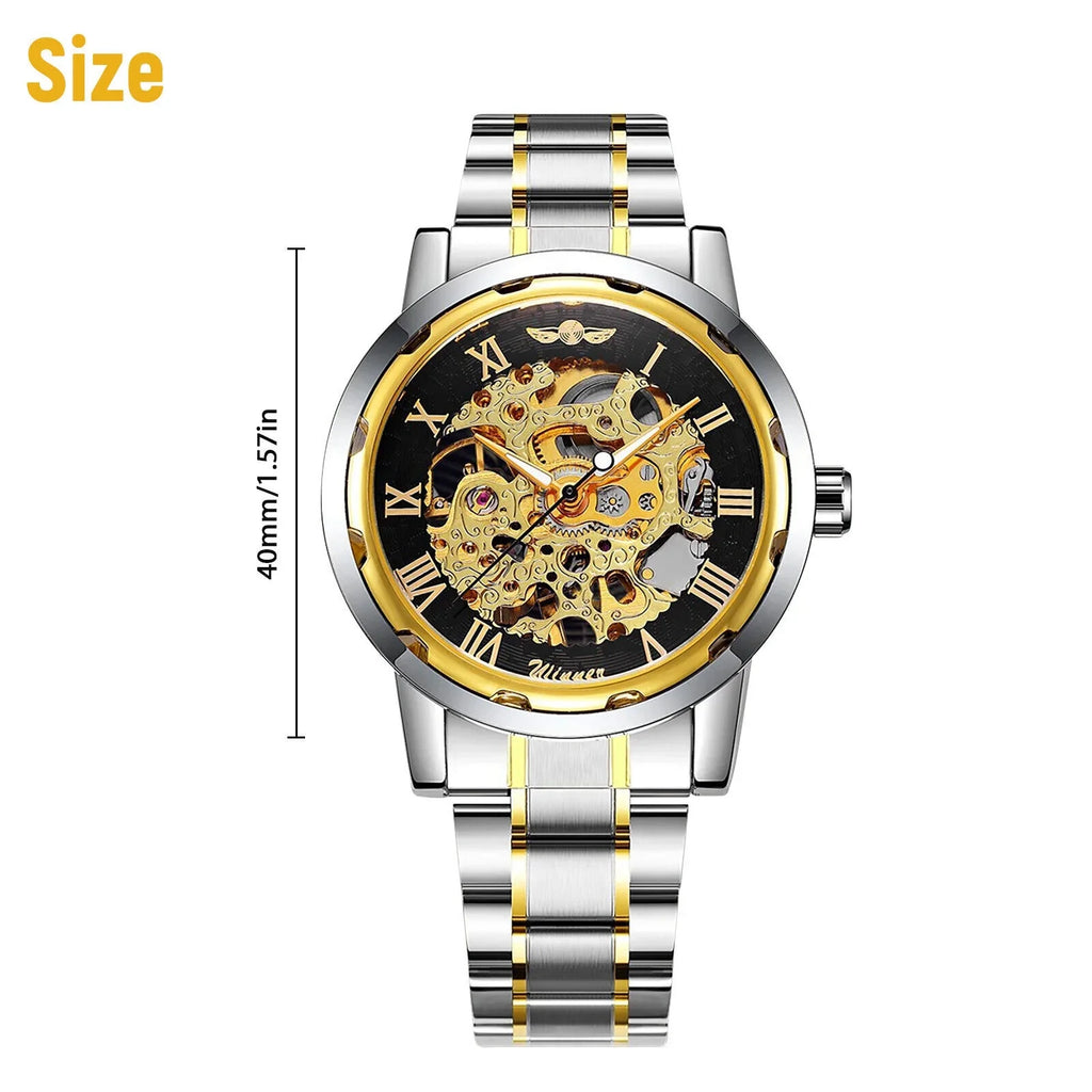 Watch Waterproof Wristwatch Stainless US Steel Luxury Men's Mechanical Automatic